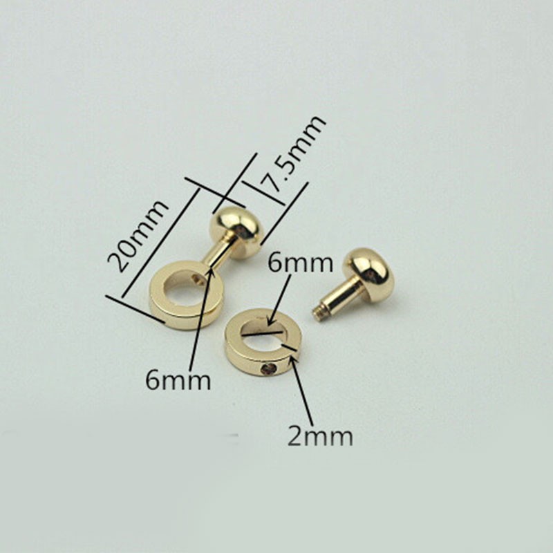 2pcs/set Pure Copper Bag Zipper Conversion Buckles Accessories DIY Handbag Repair Kit Replacement Chain Buckle Tuning Hardware Parts