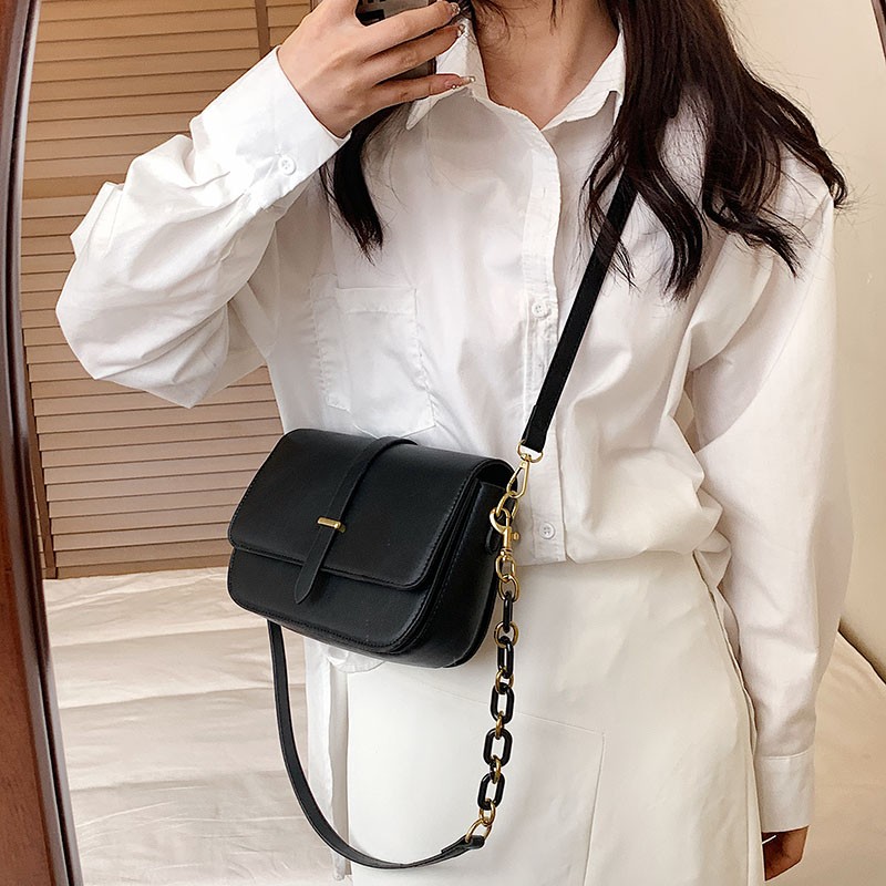 2022 New Women Crossbody Bags Solid Color Fashion PU Leather Women's Face Solid Color Shoulder Bag Female Messenger Bag