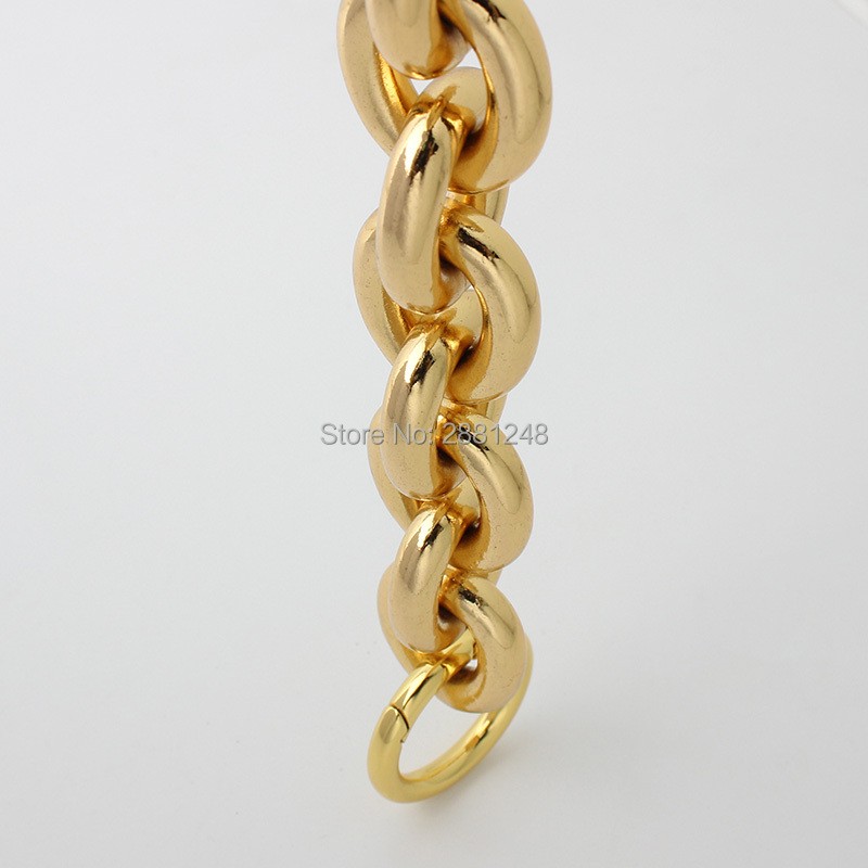 27mm Gold Aluminum Chain and Ring, for Bag, Lightweight Bags, Easy Matching Handles, Handbag Straps, New Collection