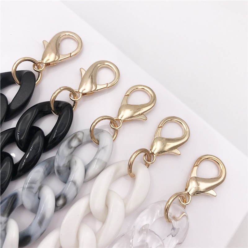 1pc 60cm/120cm Detachable Handle Replacement Bags Acrylic Strap Shoulder Strap DIY Resin Handbag Strap Women Bag Accessories