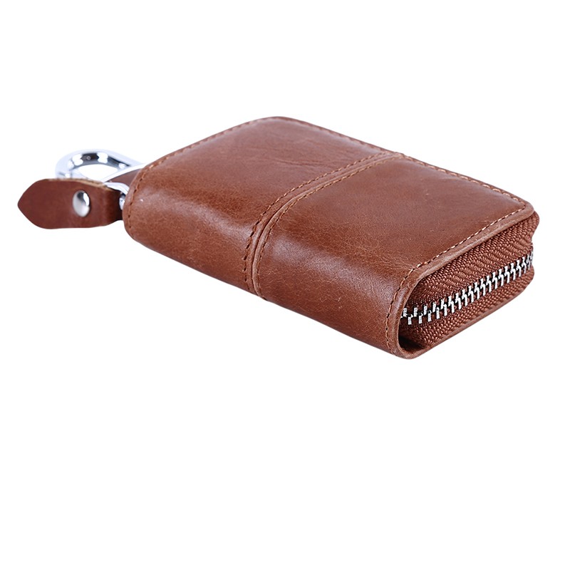 New PU Leather Car Key Wallets Men Key Holder Housekeeper Keys Organizer Women Keychain Cover Zipper Key Pouch Bag Pouch Purse