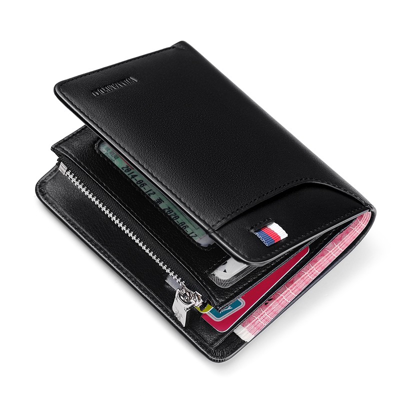 Williapolo Coin Purses Genuine Leather Men Wallet With Card Holder Short Wallet Zipper Wallets Casual Standard Wallets PL293