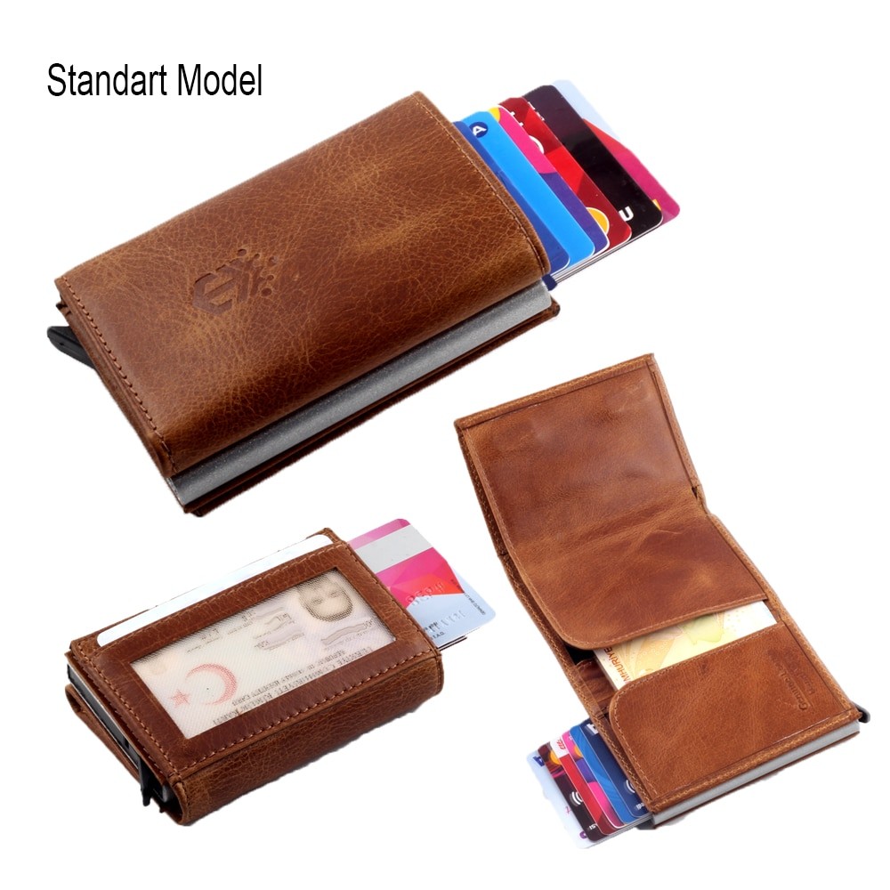 smart wallet business card holder genuine cowhide handmade smart automatic card holder men gift distributions card holder wallet wallet men card holder purse cards wallet money purse men's wallet id card holder men's wallets