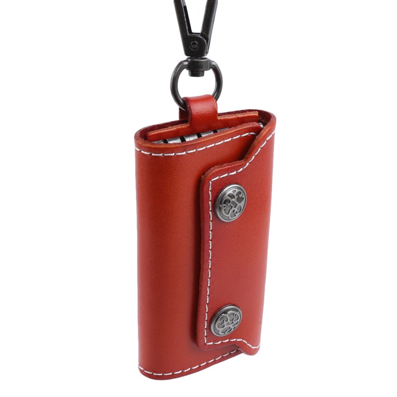 Leather Housekeeper Zipper Card Case Men Women Car Key Key Holder Organizer Fashion Money Bag Wallets