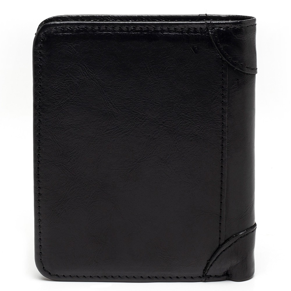 Genuine Leather Slim Wallets for Men and Women Short Credit Card Holders Coin Smart Bluetooth Wallet Man Card Holder Photo