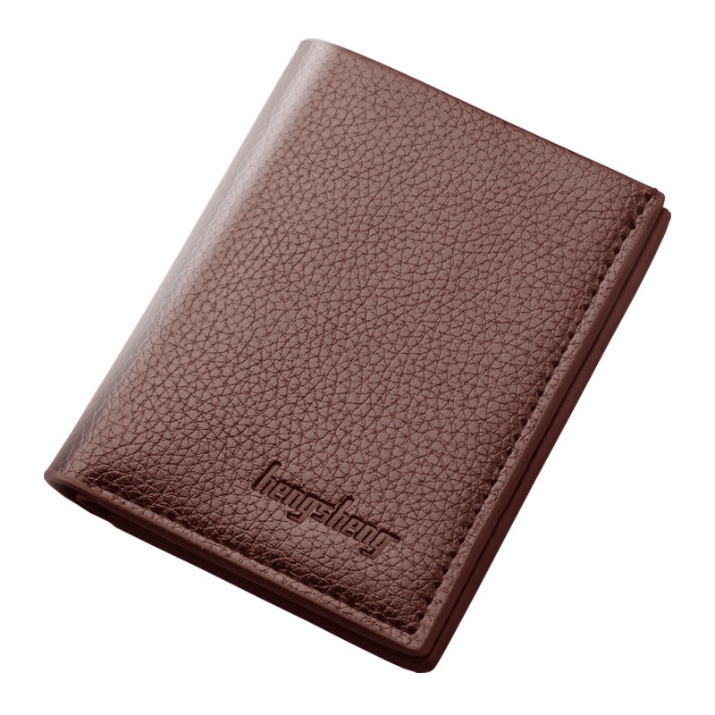 Men's Short Wallet Men Vertical Thin Wallet USD Driver's License Wallet Small Wallet