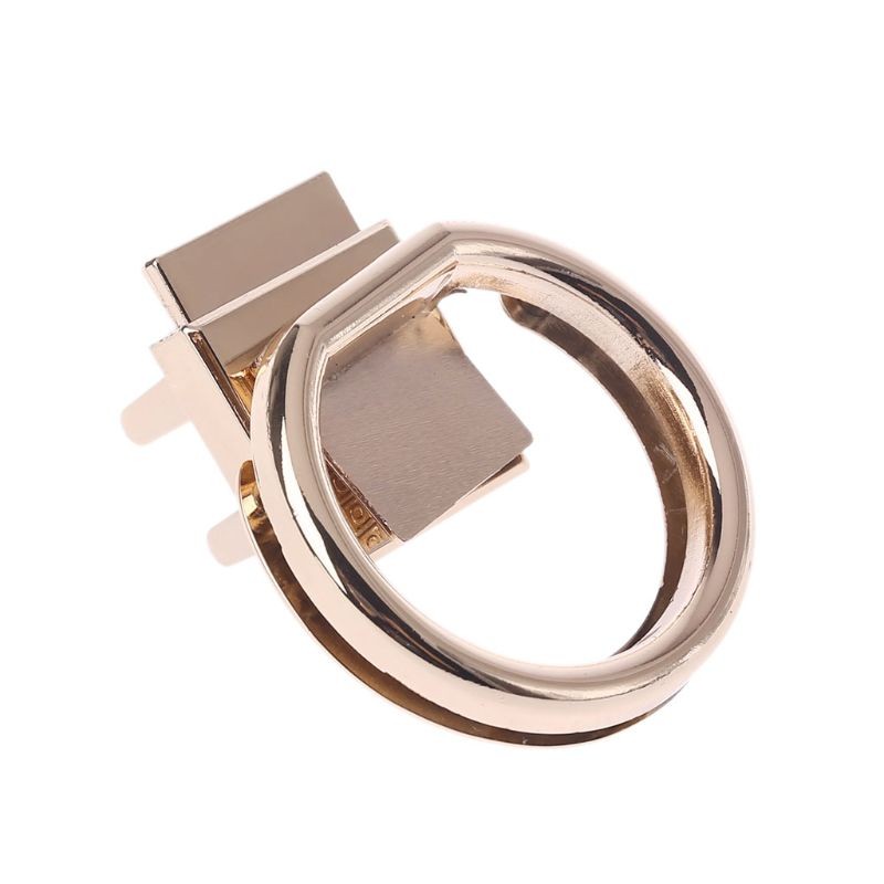 New Fashion 1PC Round Shape Metal Buckle Turn Lock Twist Lock Hardware DIY Craft Replacement Handbag Bag Purse Accessories