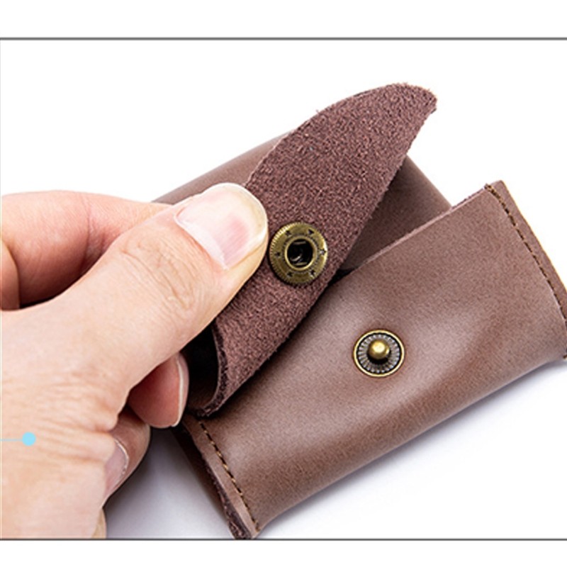 Adult Kids Small Coin Purse Earphone Holder Bag for Women Men PU Leather Small Purse Change Organizer Bag 6 Colors