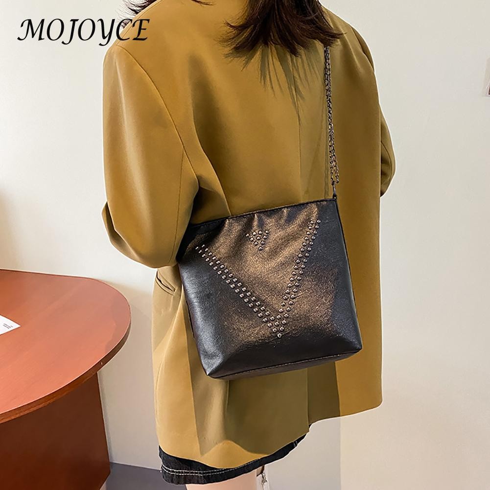 Female PU Leather Shoulder Bag Female Small Purse All-Match Travel Handbags Ladies Small Wallet for Gathering Travel