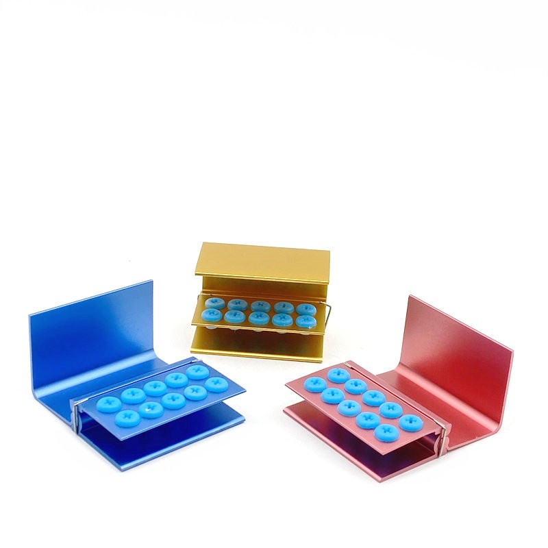 3pcs 10 Holes Dental Burs Holder Block Case For Burs High Speed ​​And Low Speed ​​Dental Burs Autoclavable Burs Holder