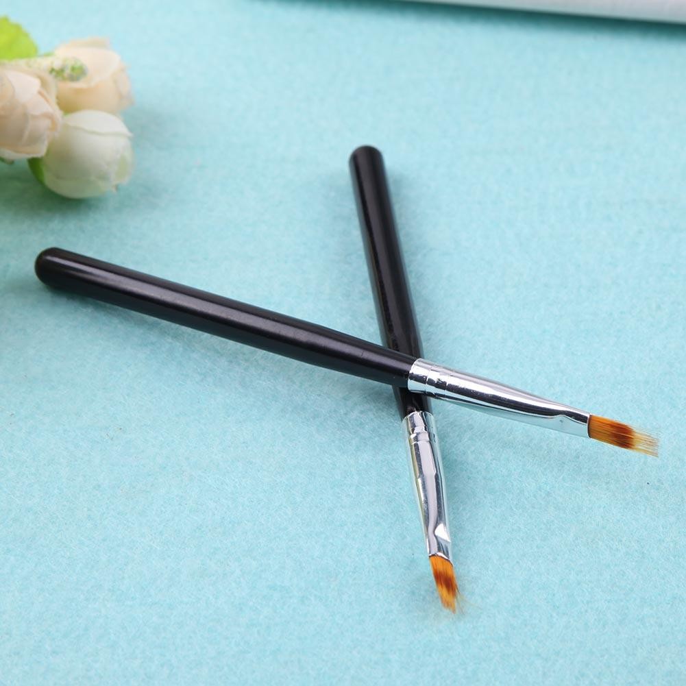 2pcs nail art gel pen brush nylon hair ombre brush nail art brushes soft nails manicure tools for gradient uv gel nail pen