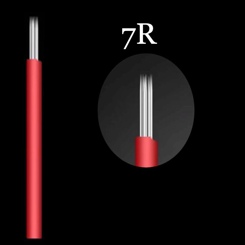 Lamina Microblading Blades, 100 Pieces Set, R5 Hard Liner, Tebori Fog Needles, Eyebrow Hand Needles, Circular Needles