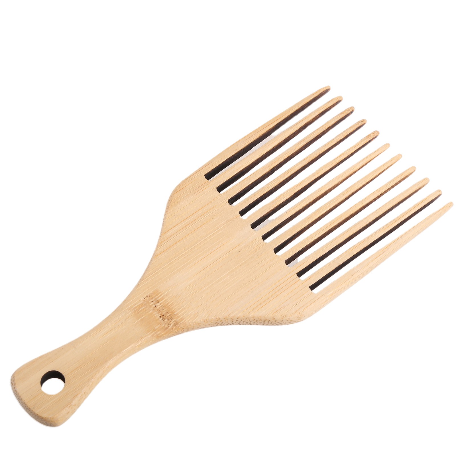 Anti-Static Natural Bamboo Hair Pick Comb Scalp Massage Long Tooth Detangling Combs Afro Lifting Hair Styling Accessories