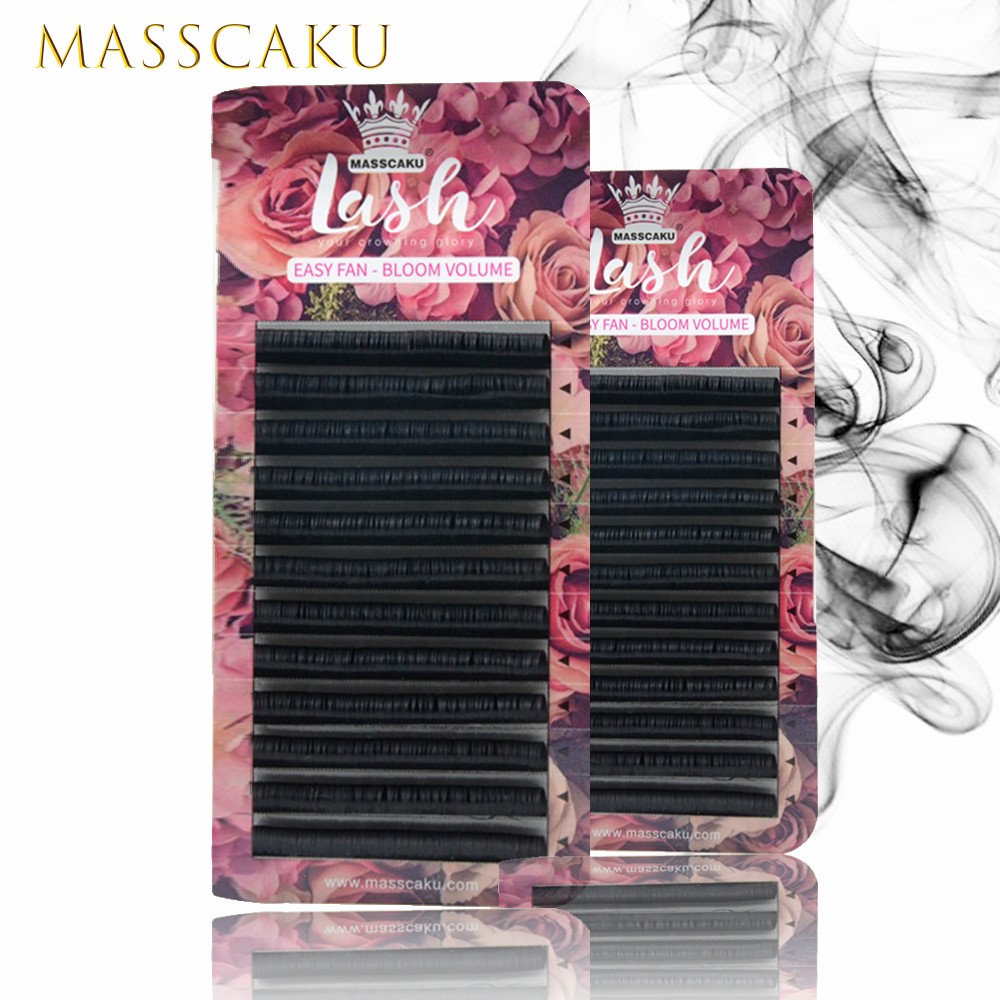 MASSCAKU New autofans blooming eyelash easy fanning lashes autofloracion mega fan russian volume eyelashes make up cilia