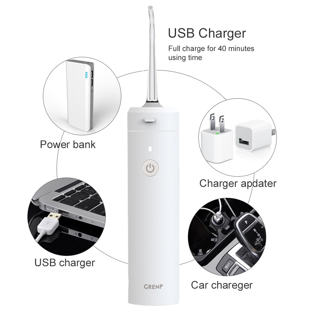 Oral Irrigator Electric Toothbrush USB Rechargeable Water Dental Floss Portable Dental Irrigator Dental Spray Can