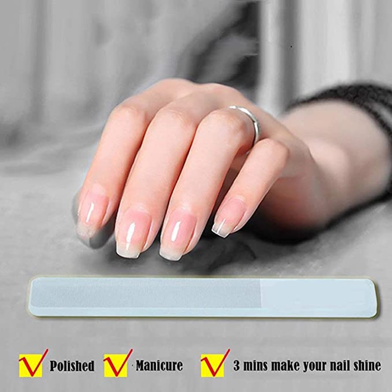 Professional nano glass nail file polishing files nails grinding machine manicure file transparent sanding polishing files