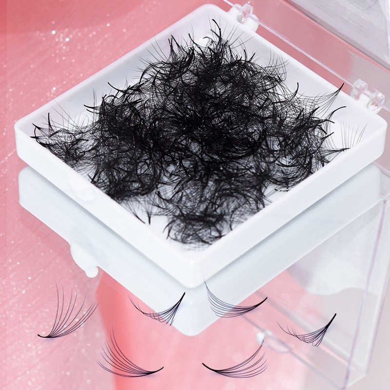 Song Lashes 3D to 16D Fans Sharp Slim Narrow Stem Pre-made Volume Fans Loose Thin Tapered Base Russia Volume Eyelashes Extensions