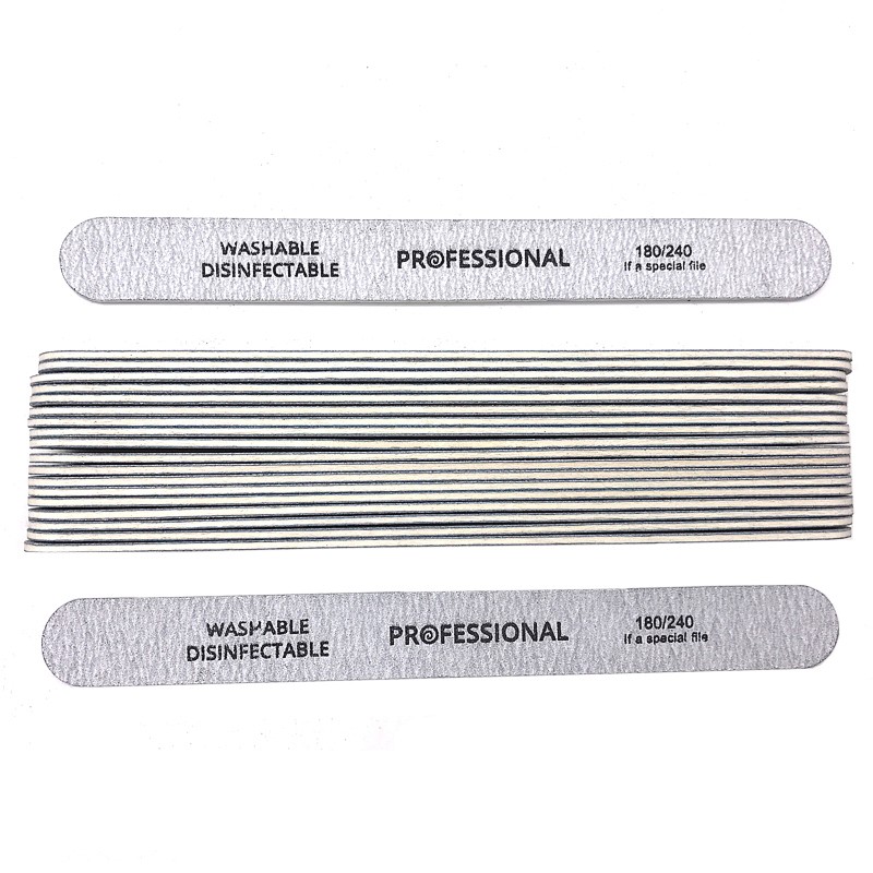 100pcs/lot Professional Nail Files 180/240 Grinding Polishing Manicure Pedicure Double-sided Nail Buffers Tool Lixas Para Unhas