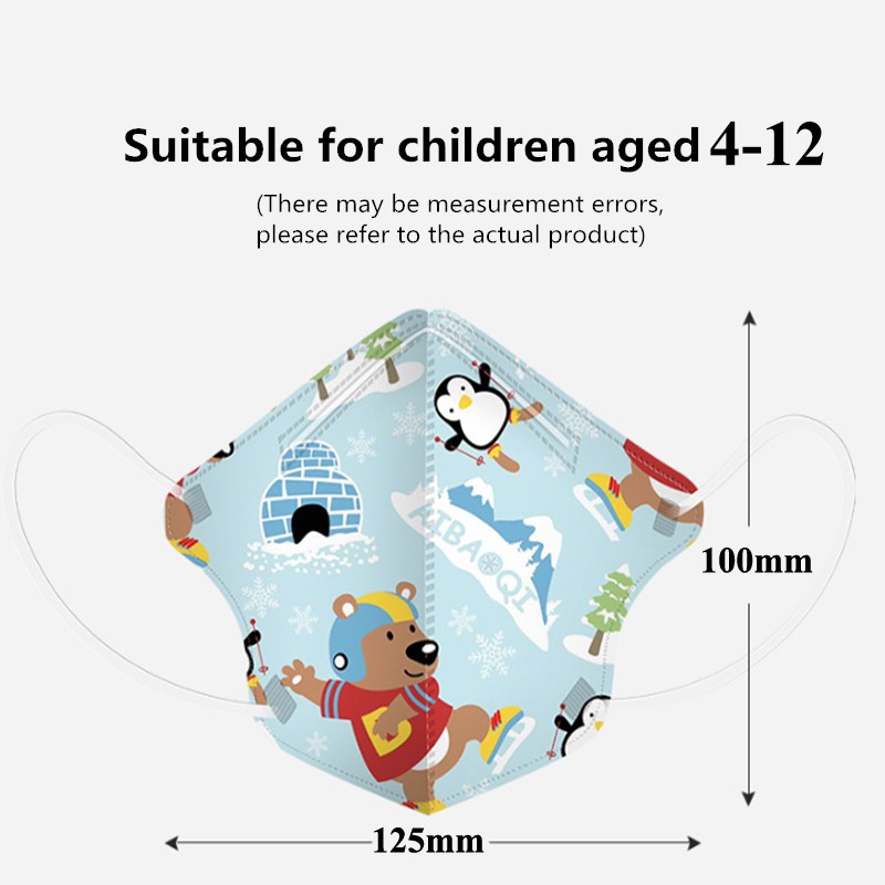 Kn95 Masks Kids N95 Breathing Mascara Cute Animal Cartoon Printed Mascarilla Fpp2 Homology Ada Boys Girls Kids Kn95 Face Mask