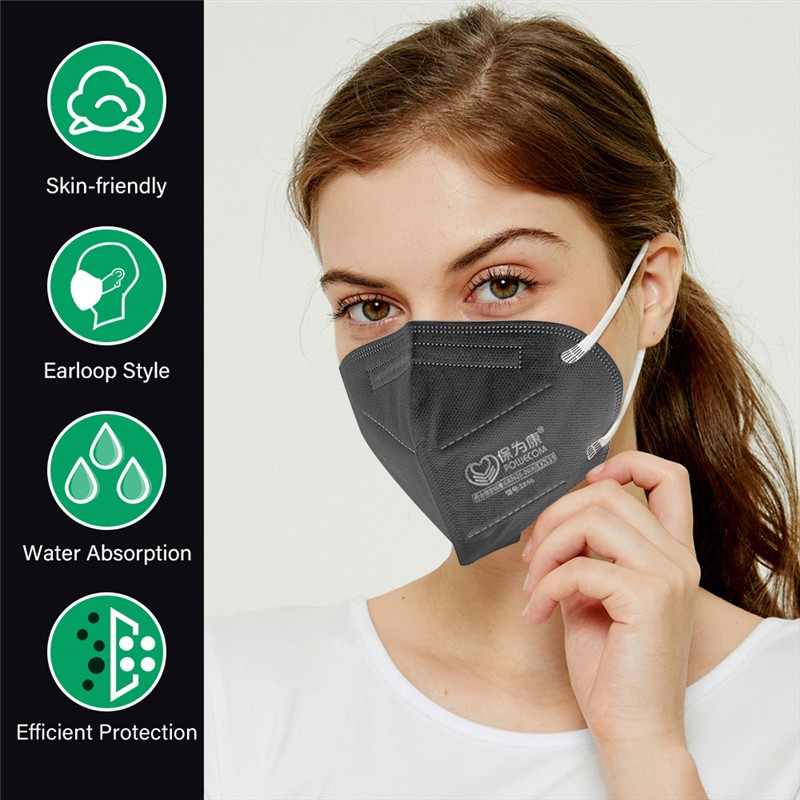 POWECOM ffp2mascarillas activated carbon kn95 protective face masks mouth-muffle respirator mask mascarilla fpp2 homology ada