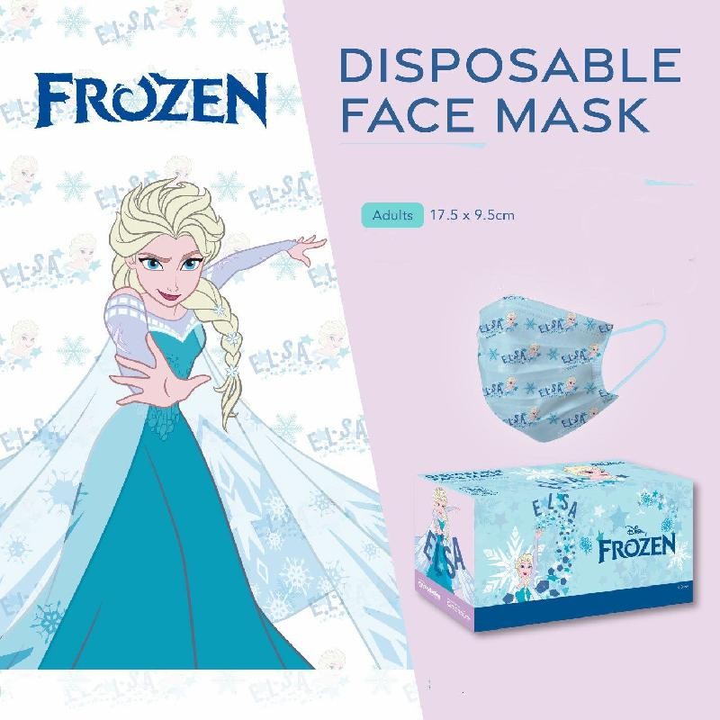 Disney 2022 New Adult/Child Anime Cartoon Disposable Mask Frozen Cartoon Masks Anime Kawaii Three Protective Layer Cartoon