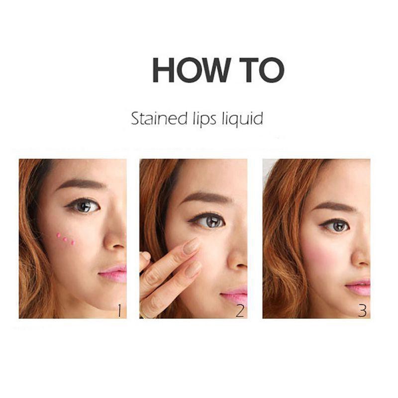 Women Waterproof Multifunctional Lip Gloss Makeup Tint Dyeing Liquid Lip Color Blush Long Lasting Makeup Cosmetics Maquillaj TSLM1