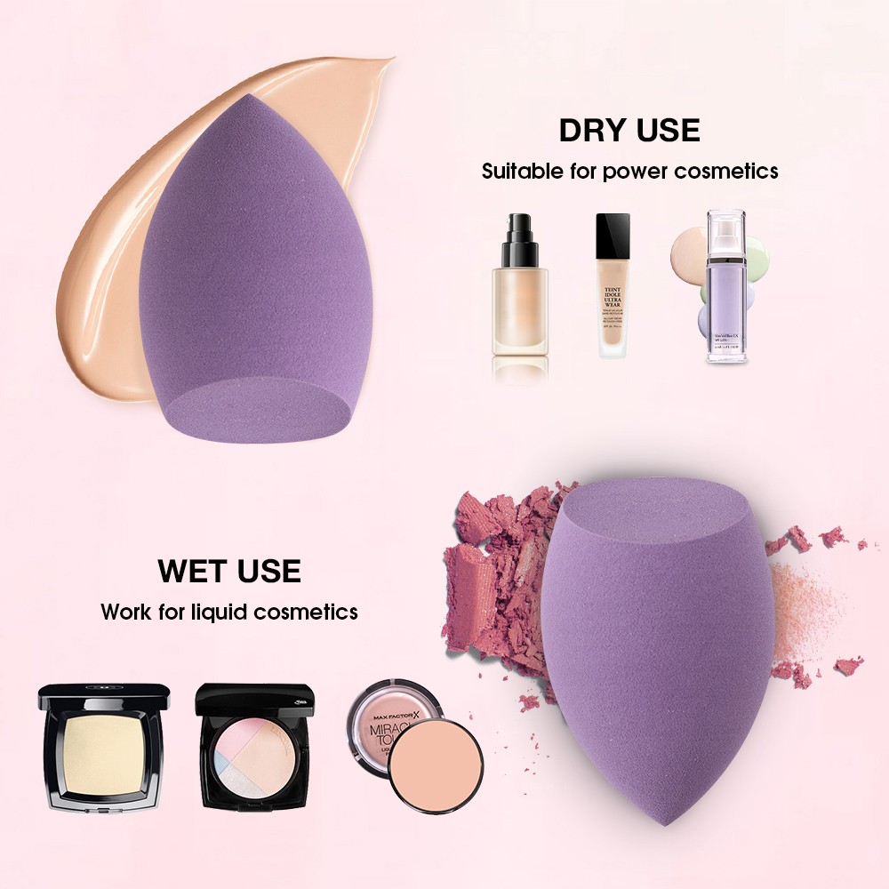 8pcs Makeup Blender Beauty Egg Set Gourd Water Drop Puff Makeup Sponge Set Colorful Pillow Cosmetic Sponge Tool Wet and Dry Use