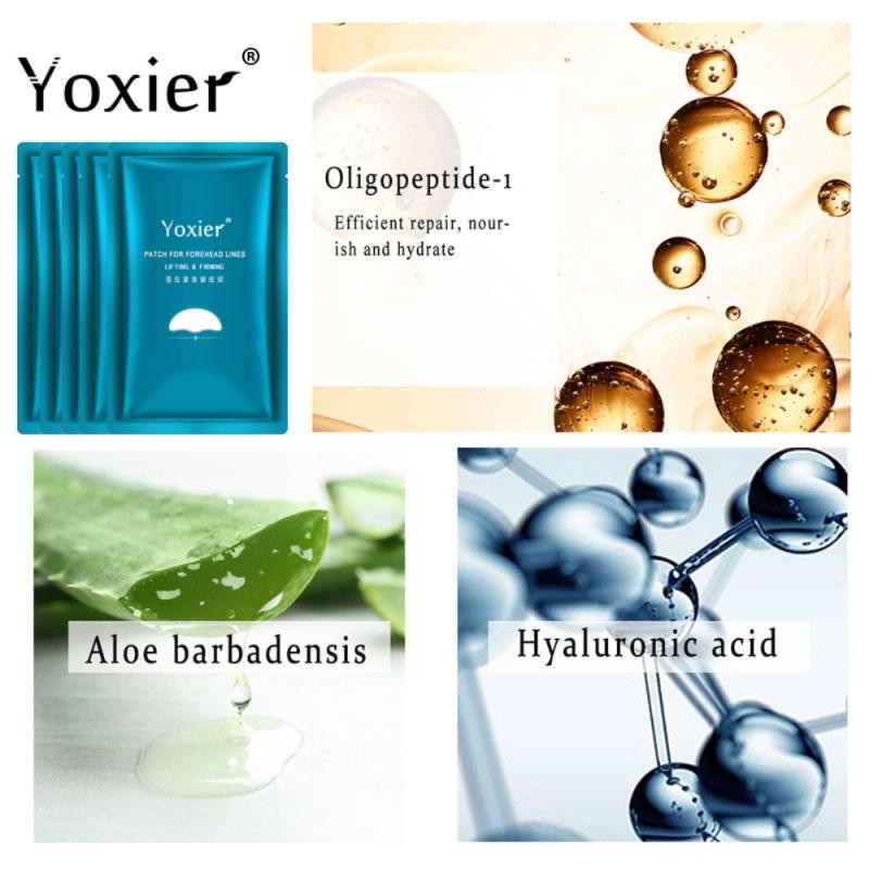 Yoxier Forehead Line Removal Gel Patch Anti Wrinkle Face Firming Mask Lines Frown Sticker Anti Aging Lifting Skin Care