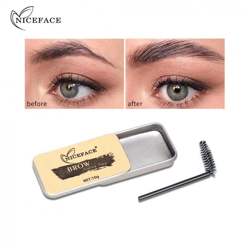 Eyebrow Gel Eyebrow Wax Waterproof Long Lasting 3D Wild Feathers Eyebrow Styling Soap Gel for Eyebrow Makeup Women Cosmetics TSLM1