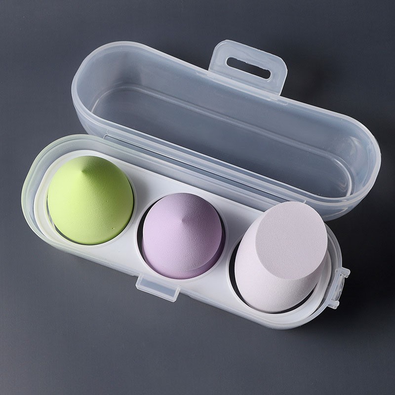 3pcs/set Makeup Sponge With Box Female Cosmetic Blender Puff Foundation Powder Beauty Tool Esponjas Para Maquillaje