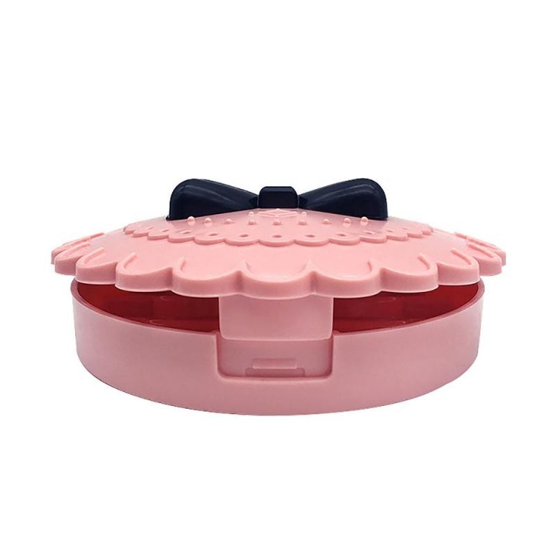 1pc Plastic Fake Eyelash Storage Box Makeup Cosmetic Magnetic Eye Lashes Cute Pink Flower Case Makeup Cosmetic Tools