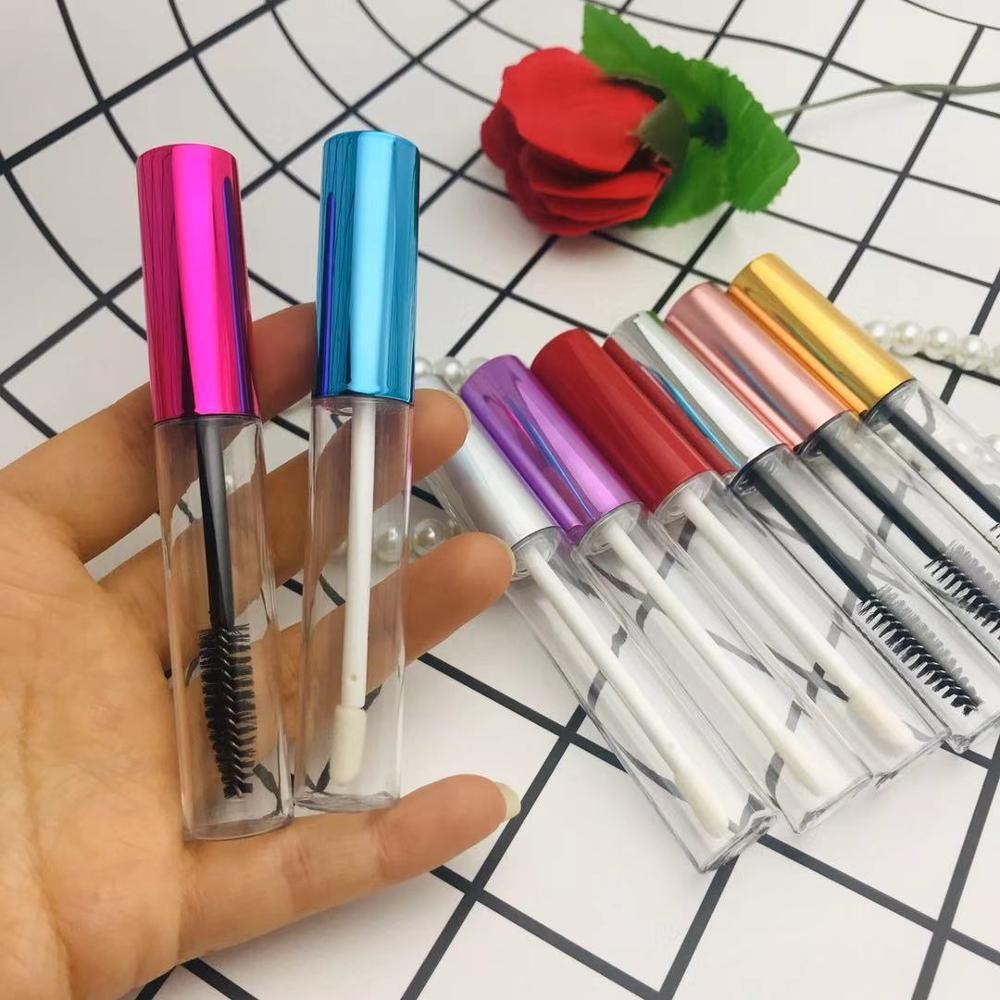 5/50/100pcs10ml فارغة الماسكارا أنابيب ريفالاش رمش Lipgloss أنبوب ماكياج كحل الشفاه بلسم زجاجة مستحضرات التجميل التعبئة بالجملة