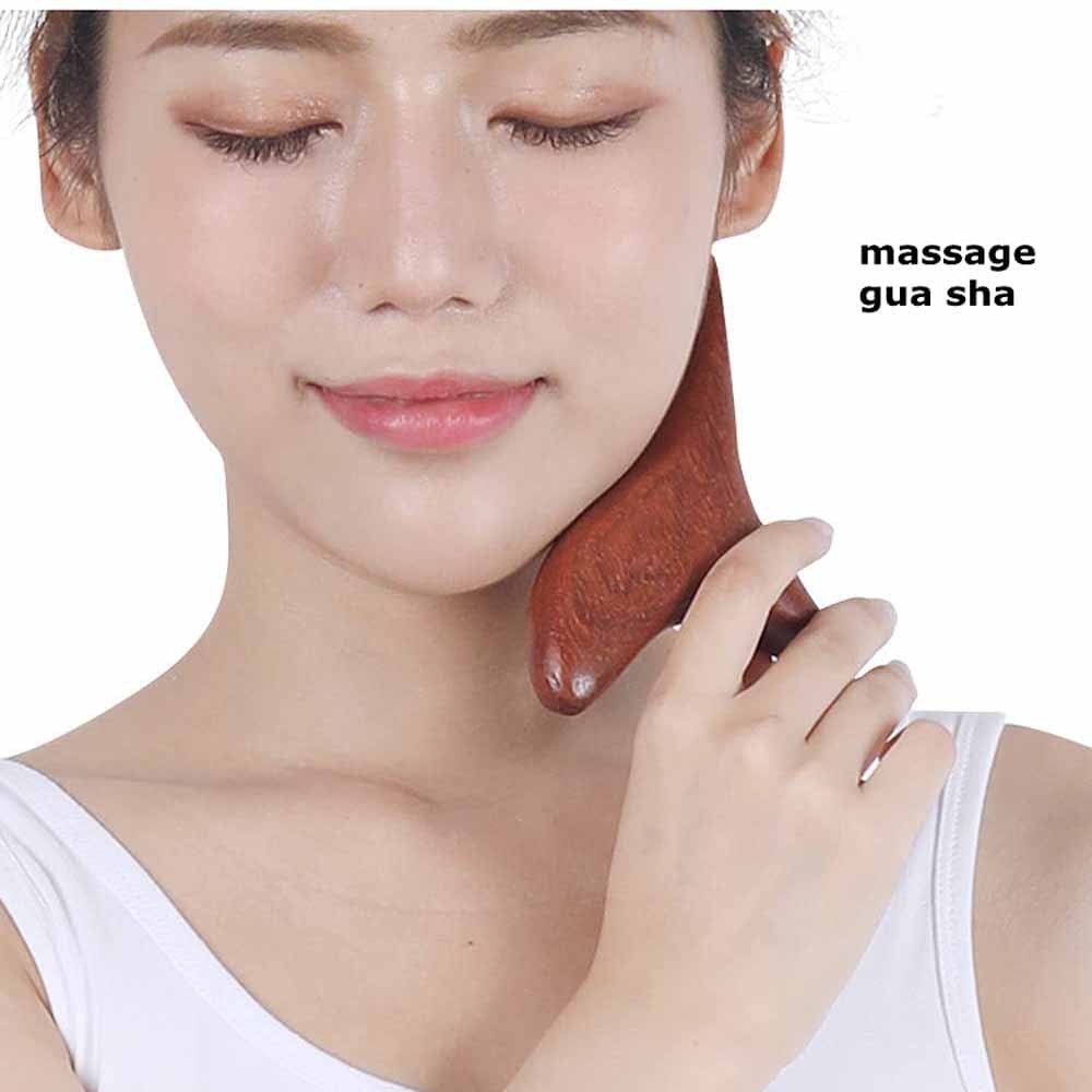 Wood Trigger Point Massage Gua Sha Tools, Professional Lymphatic Drainage Tools, Wood Therapy Back Massager Leg Hand Face