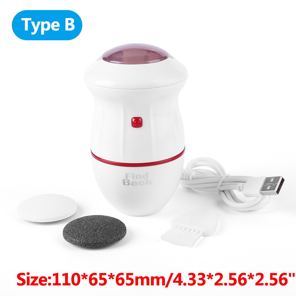 Electric Foot Scrubber Vacuum Absorber Dead Skin Removal Cracked Hard Skin Files Pedicure Foot File Cleaning Tools