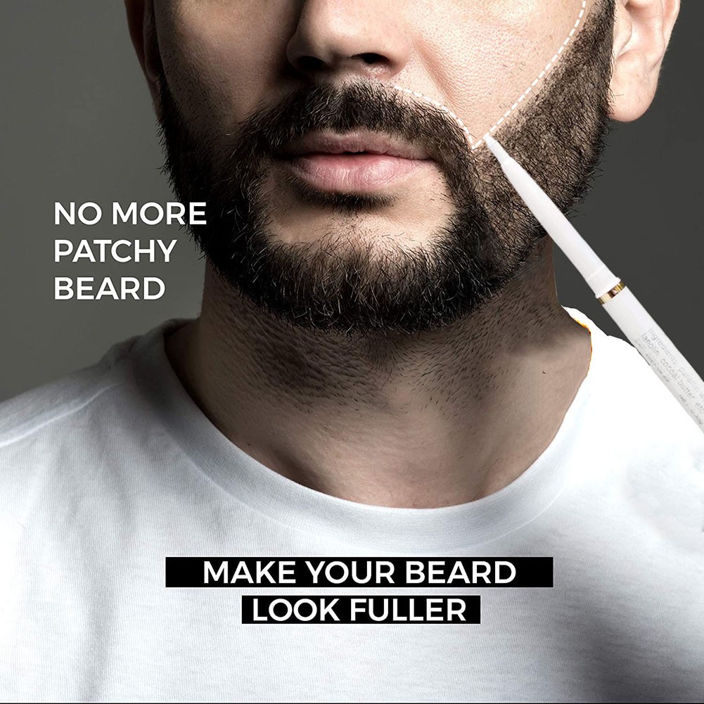 Fashion Men's Beard Makeup Enhancer Mustache Tinting Tools Beard Hair Loss Prevention Facial Bristles Waterproof Styling Pen