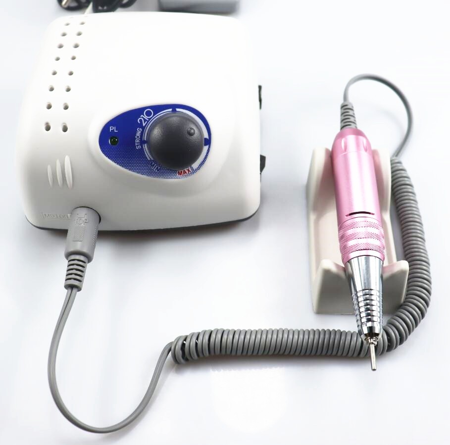 Strong 210 Pro Nail Drill 65W 35000 Machine Cutters for Manicure Electric Nail Drill Grinding Manicure Machine Nail File Polish