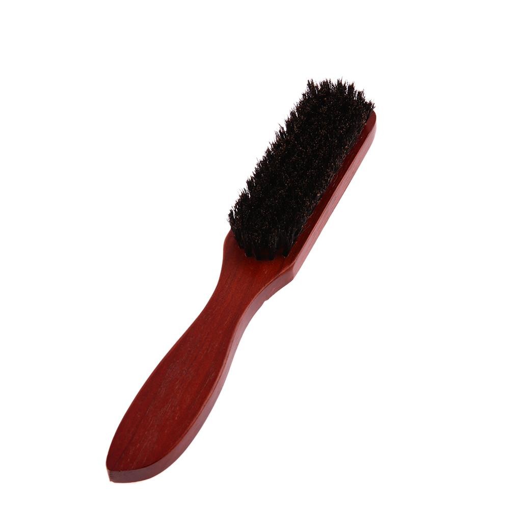 Men's and Women's Wooden Handle Hair Brush Solid Boar Bristle Combs for Beard and Hair Styling