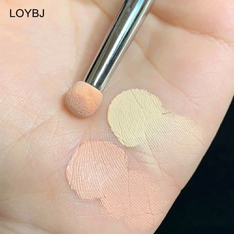 Loebig New Concealer Makeup Brushes T301 Double Ended Soft Sponge Wool Fiber Powder Concealer Cosmetic Blending Fine Brush Set