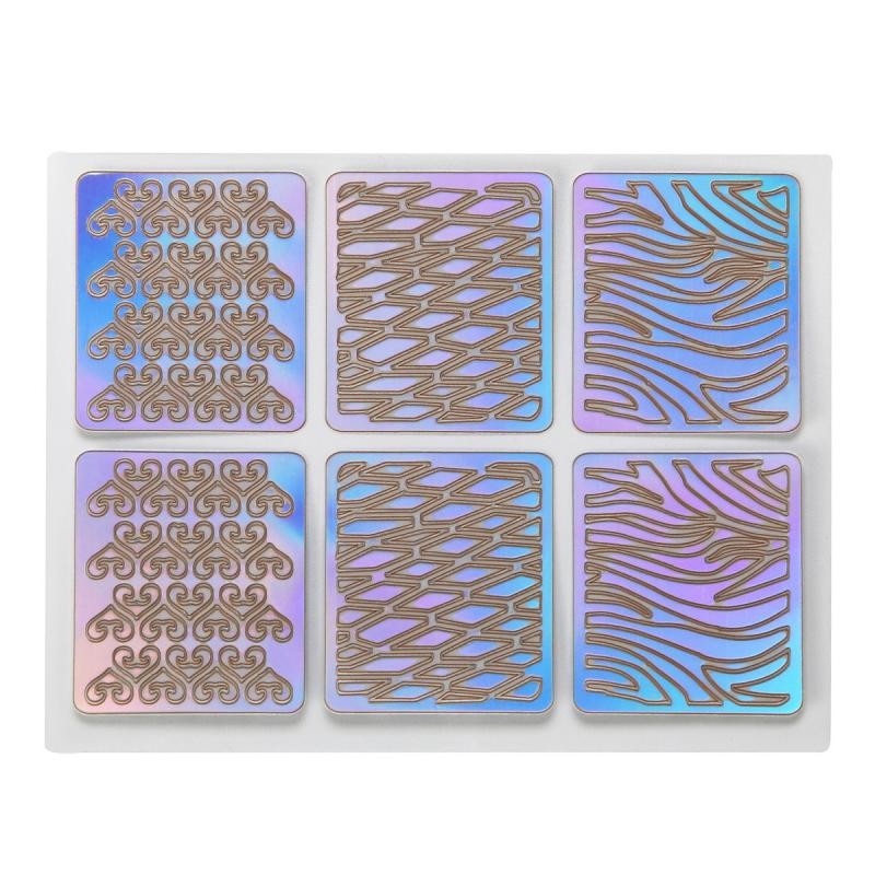 24pcs Hollow Nail Stickers Printing Template Nail Spray Paste Set of French Nail Stickers Manicure Decoration New