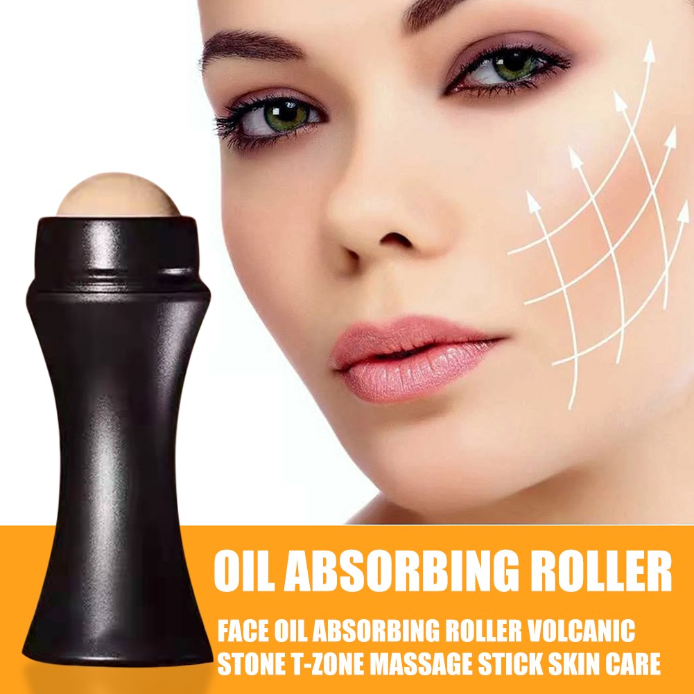 Natural Volcanic Roller Oil-control Stone Blemish Roller Oil-control Stone Face Makeup Skin Care Tool