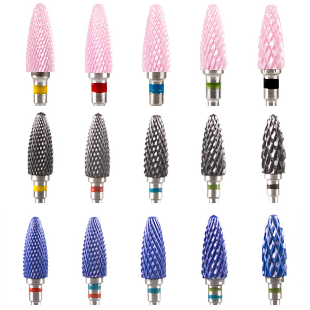 Nail Bits Ceramic Nail Drill Bit Pedicure Drill Milling Cutter For Manicure Machine Pedicure Caps Ceramic Drill Nail Polish Tools