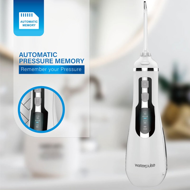 Waterpulse V500 Oral Irrigator Rechargeable Water Flossing Portable Dental Water Jet Pick Cordless Waterproof Dental Hygiene