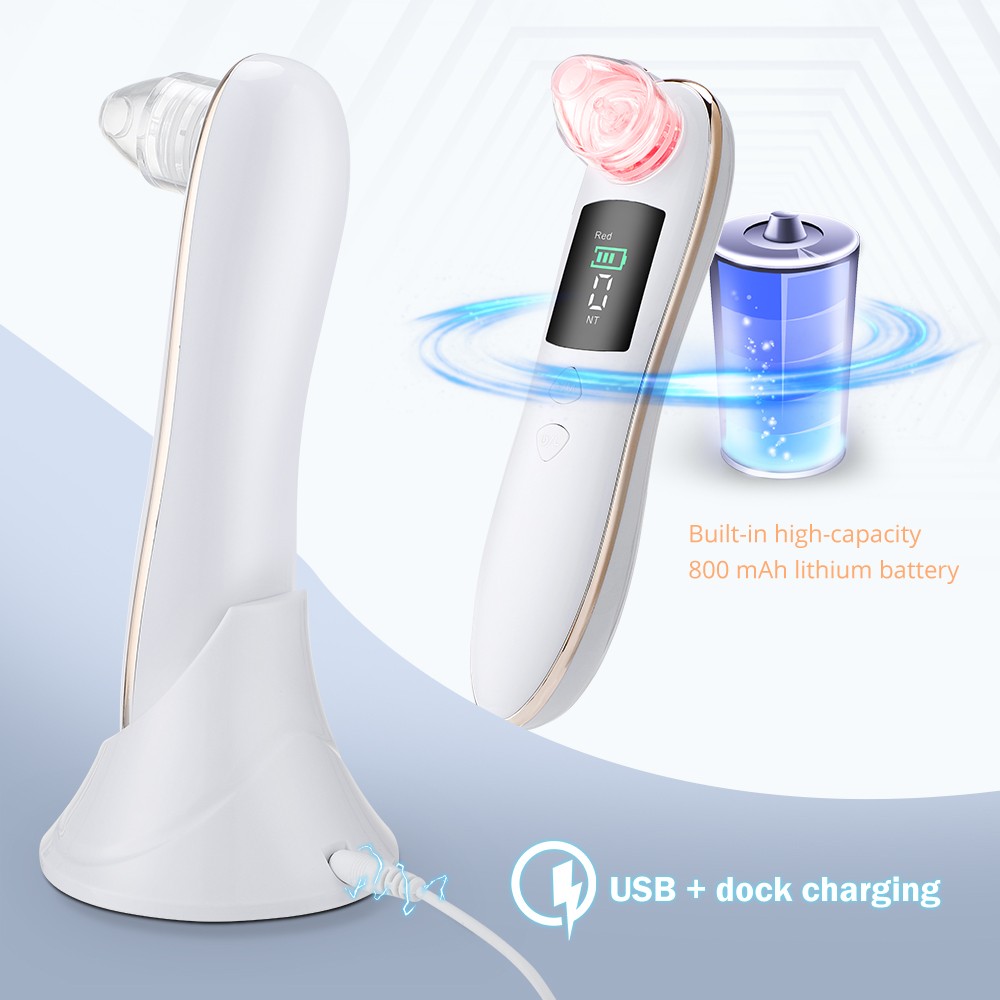 Electric Blackhead Remover Facial Pore Cleaner Skin Care Black Spot Suction Thearpy Beauty Machine Drop Shipping