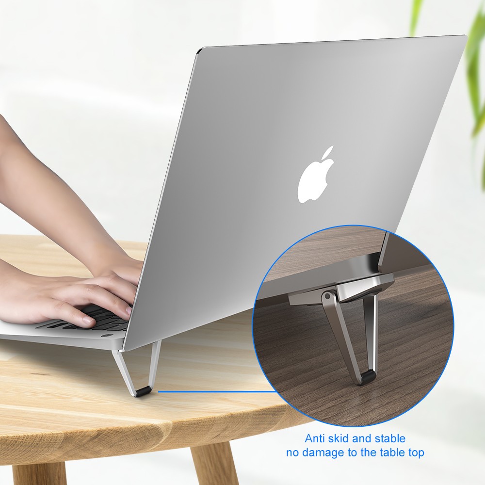 Metal Foldable Laptop Stand Base Non-slip Bracket for MacBook Pro Air Lenovo Laptop Accessories Notebook Stand