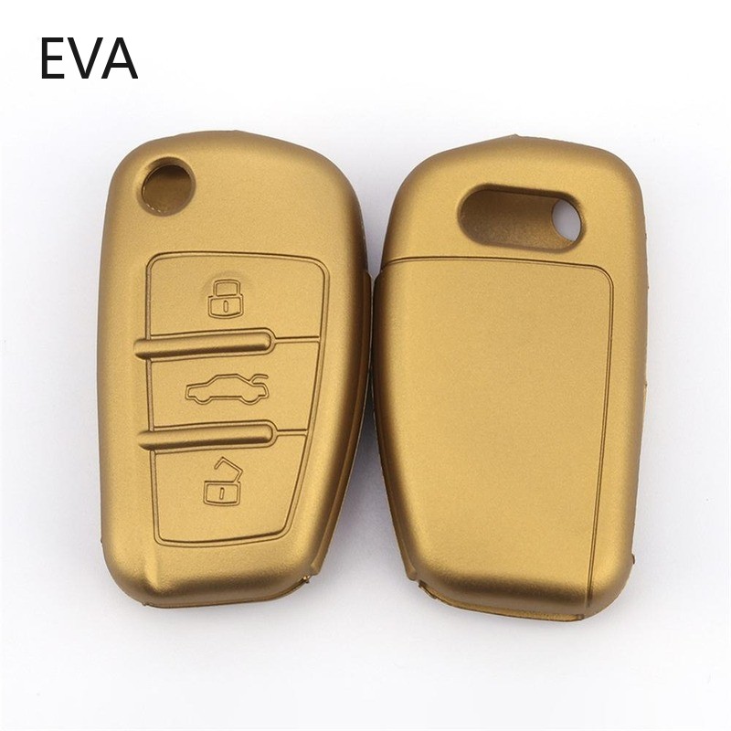 Car Key Case Cover Protector Flip Car Key Case Cover Fob Shell Silicone Skin Holder For Audi A3 Q2L Q3 S3 RS3 A4 A6 A6L A8 Q7