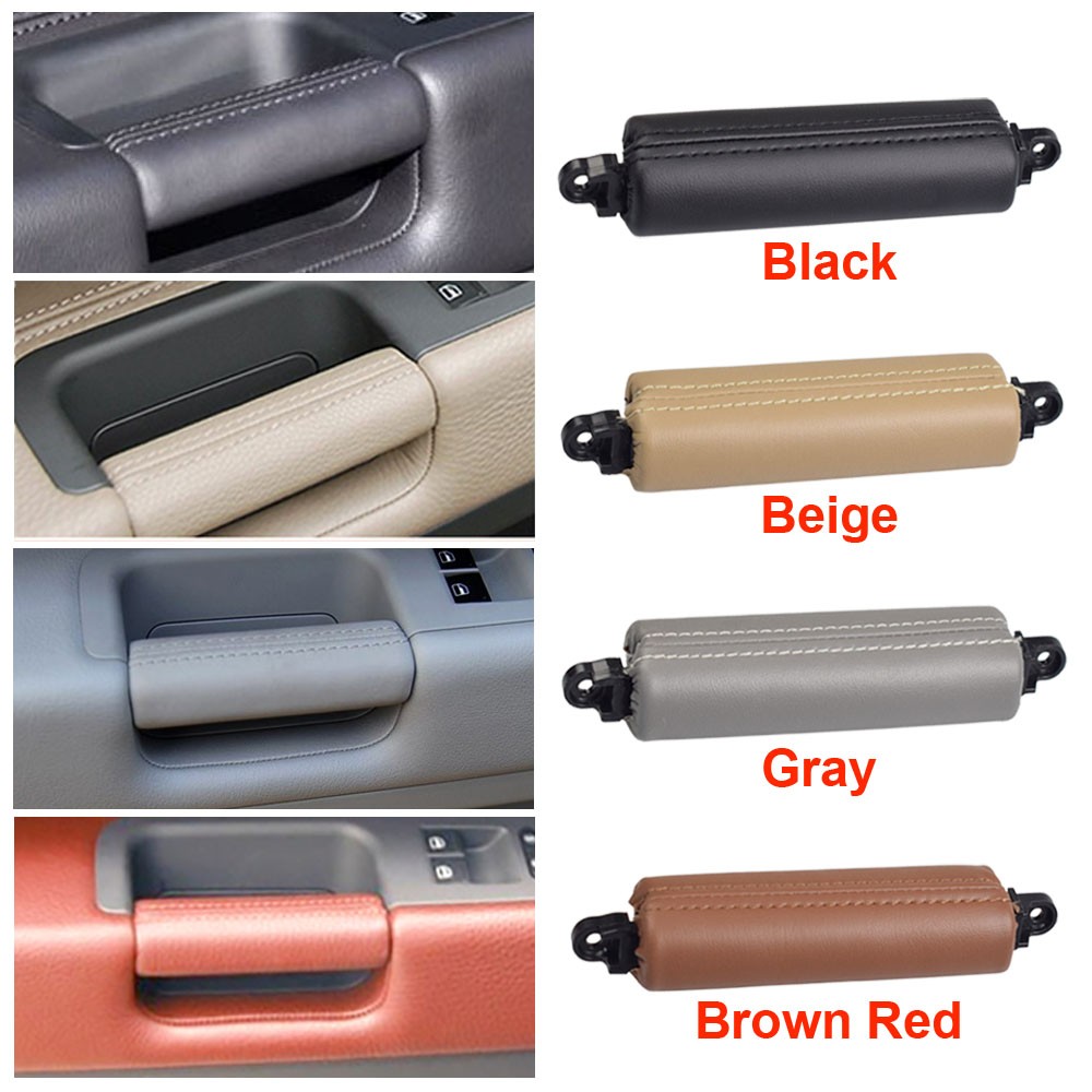 LHD RHD Quality Interior Driver Door Pull Handle Leather Replacement For VW Volkswagen Touareg 2003-2010