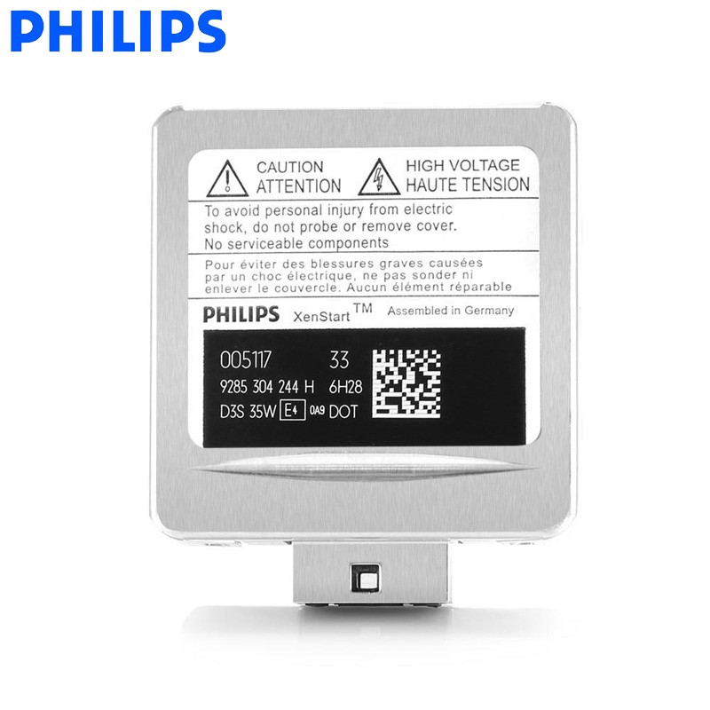 Philips HID D1S D2S D2R D3S D4S D5S 35W Xenon Standard 4200K Bright White Light Original Car Headlight ECE 100% Authentic, 1X