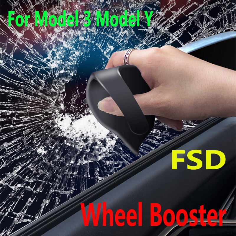 Upgrade 2 in 1 Tesla Model 3 Y Steering Wheel Booster FSD Booster Automatic Assisted Steering Balancing Ring for Tesla 2021