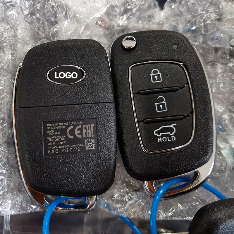 CN020116 Original 3 Button Flip Remote Key for 2016-2019 Hyundai Creta Model with 433MZ Frequency 4D60 Chip FCCID 95430-M0000