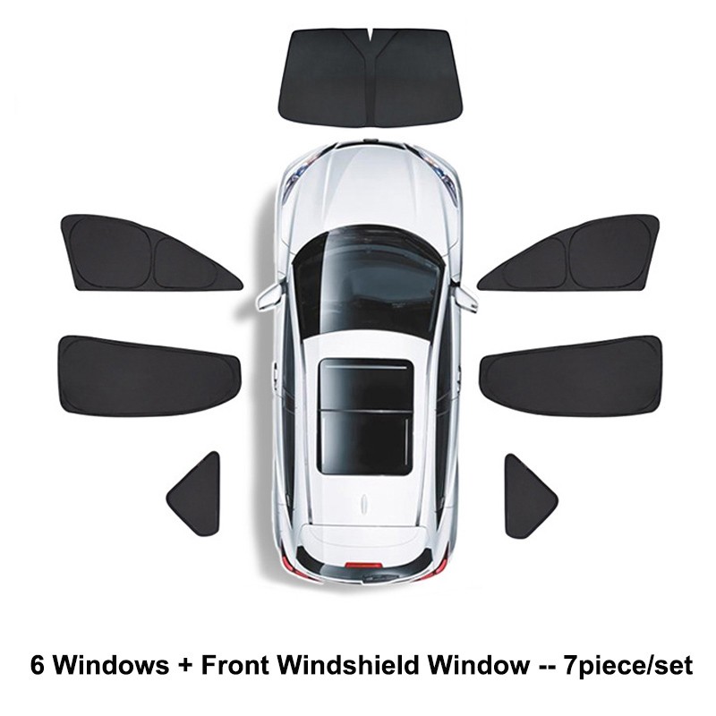 Sunshade For Tesla Model 3 2022 Car Accessories Side Window Sun Shade Privacy Louver Blinds Shade Net Rear Windshield